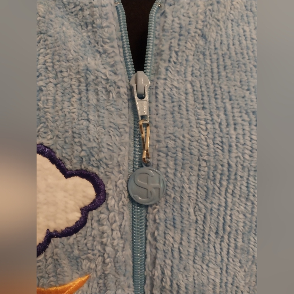 Stan Herman Vintage Women's Blue Moon & Stars Robe - Picture 5 of 9